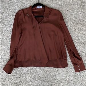 COPY - Frame brown silk shirt